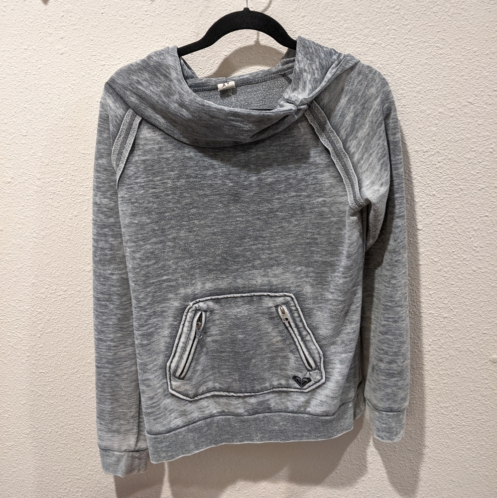 Roxy gray pullover sweater medium